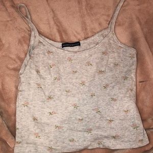 brandy melville skylar floral eyelet cami